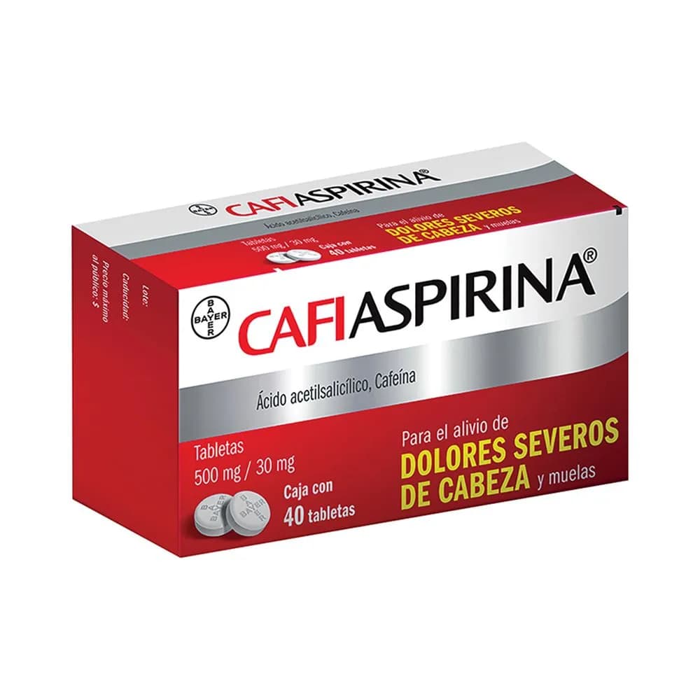 CAFIASPIRINA 500MG/30MG C/40 TAB